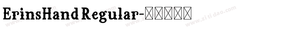 ErinsHand Regular字体转换